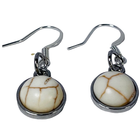 Stone pendant earrings NEW - Picture 4 of 6